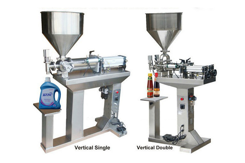 Desktop Semi Automatic Pneumatic Lotion Cream Filler Equipment